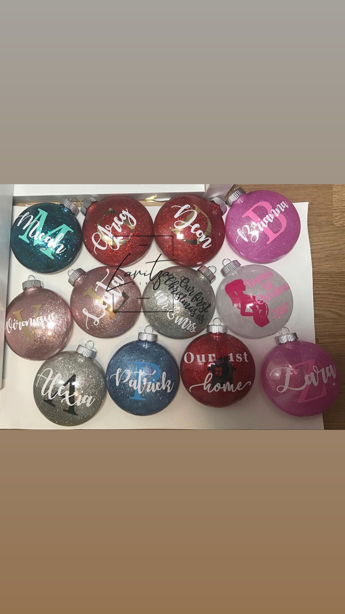 Personalisiertes Oma Schneemann Ornament - Weihnachtskugel Mit Namen & Bild