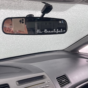 Sticker autospiegel | Hallo prachtige spiegelsticker | Bumpersticker | Autosticker sticker | Sticker achteruitkijkspiegel | Leuke auto