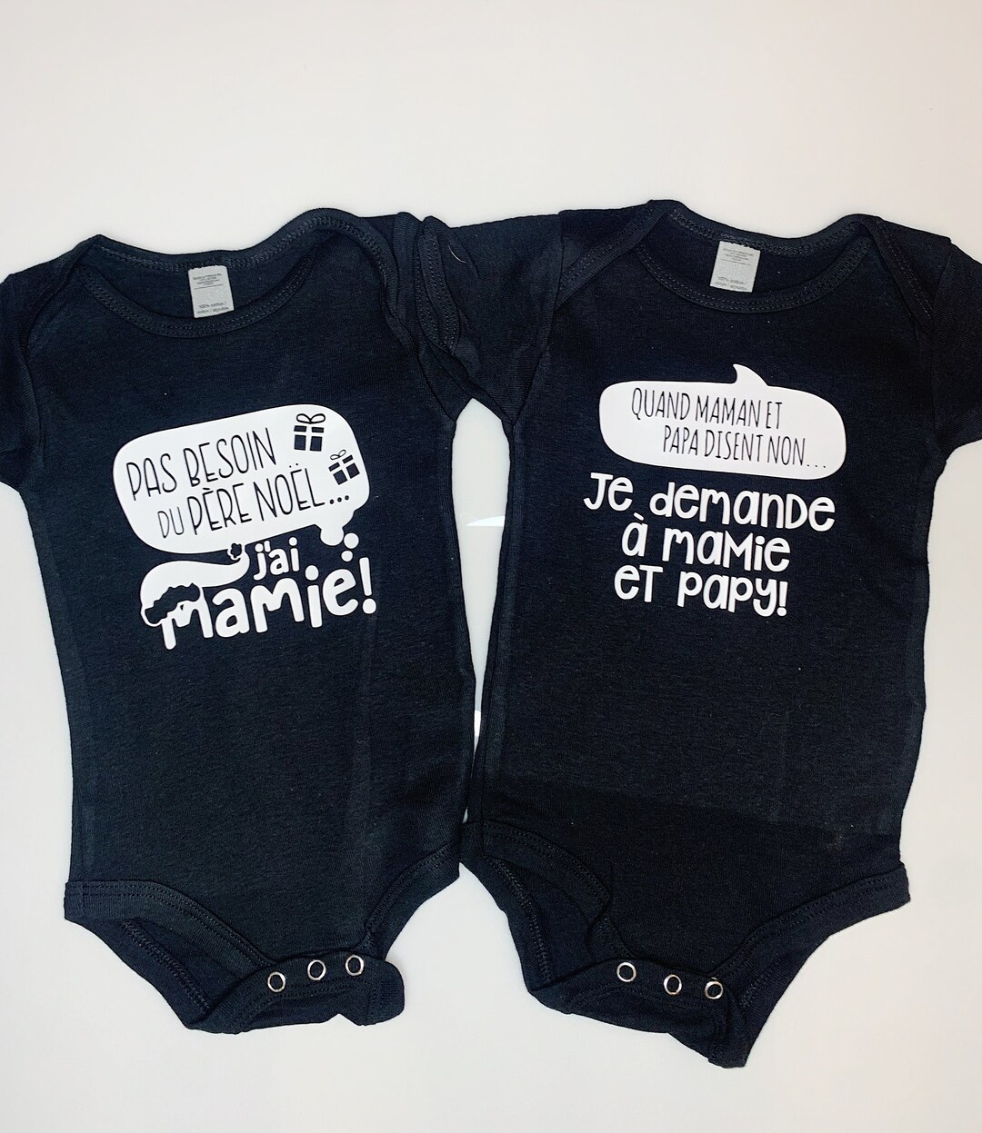Cache Couche Bébéfrench Onesiecachecouche Personnalisénoëlmamie