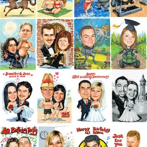 Custom Caricature From Your Photo, gifts for all occasions