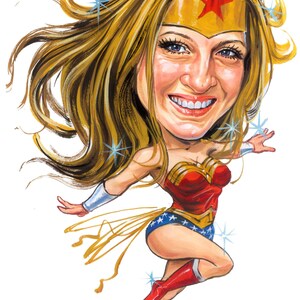 Superhero Caricature, Custom caricature from your photo