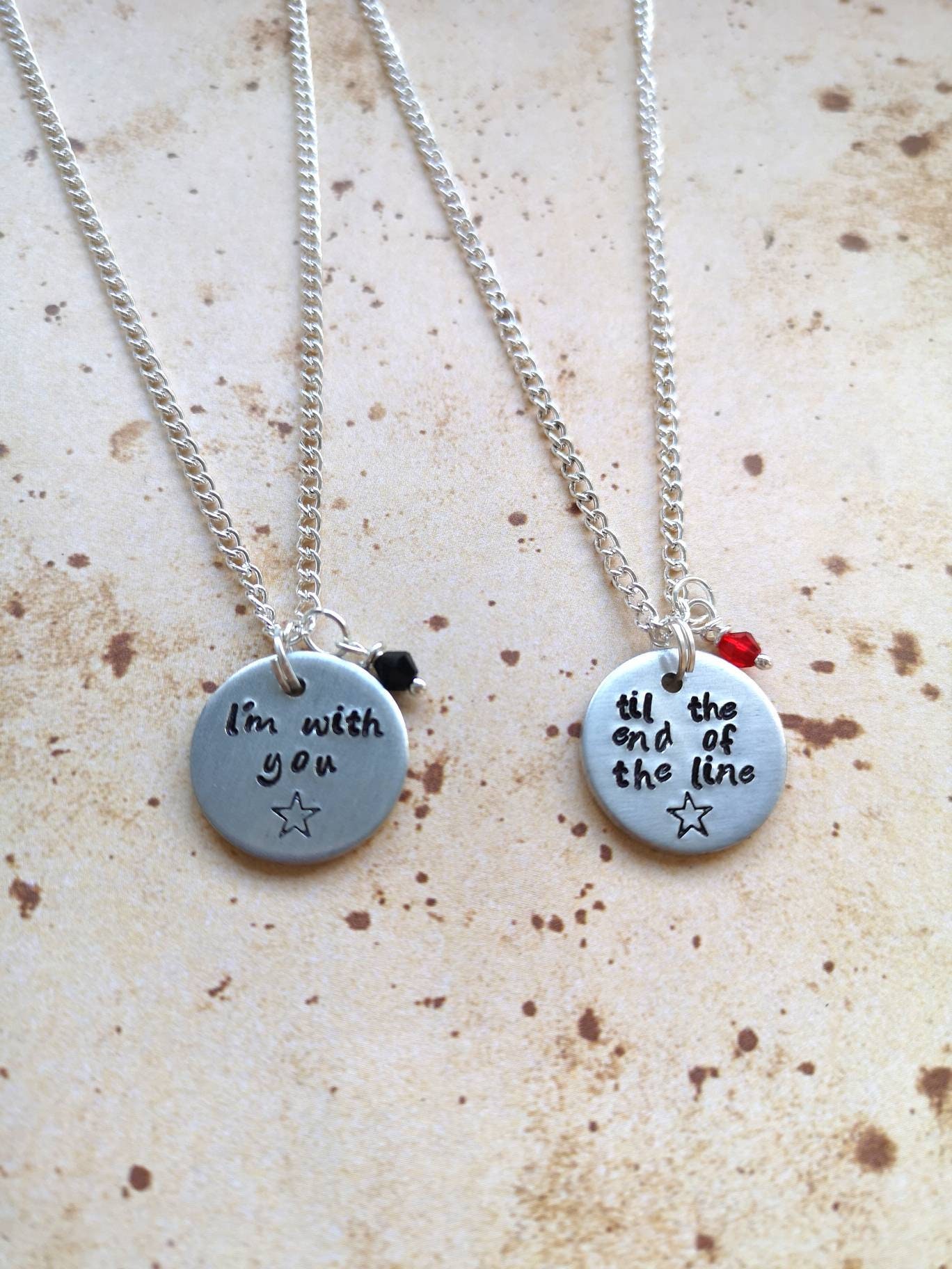 Marvel best shop friend necklaces