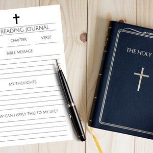 BIBEL LESUNG Journal bearbeitbar, Bibel Arbeitsblatt, Bibel Studium, Bibel Lese Plan, Bibel Reflexion, Ostern druckbar