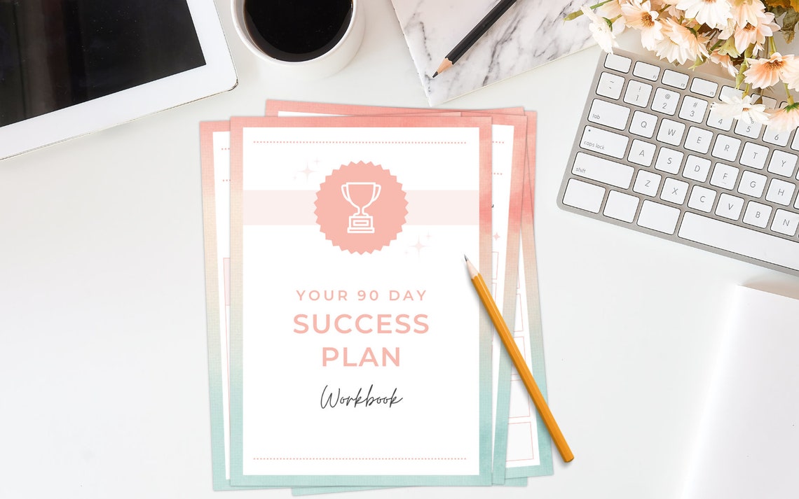 90 DAY PLANNER Printable, Goals Planner Printable, Quarterly Tracker