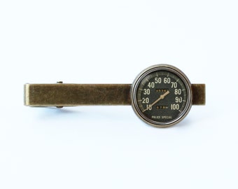 Car speedometer tie clip Car driver gift Speedometer tie clip Auto gift Speedometer tie bar Speedometer jewelry Car jewelry Car tie clip