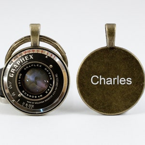 Regalo personalizzato per fotografo Portachiavi con macchina fotografica Regalo personalizzato Obiettivo per macchina fotografica Portachiavi personalizzato Gioielli per macchina fotografica Portachiavi inciso Incisione del nome e della data