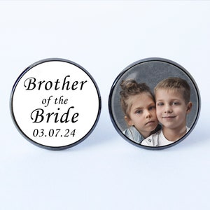 Brother of the bride Engraved cuff links Gift for brother of bride Personalized jewelry Custom cufflinks Wedding cufflinks Wedding jewellery