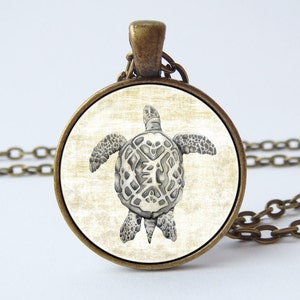 Vintage turtle necklace Turtle jewelry Gift for sister Tortoise pendant Sea turtle Tortoise jewelry Birthday gift Friend gift Ocean jewelry