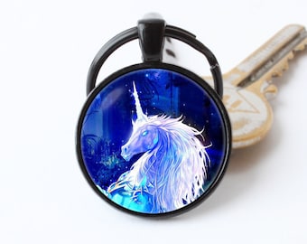 Unicorn key chain Unicorn keyring Unicorn gift Unicorn jewellery Unicorn pendant Fantasy style Fairytale keyring Unicorn art Unicorn horse