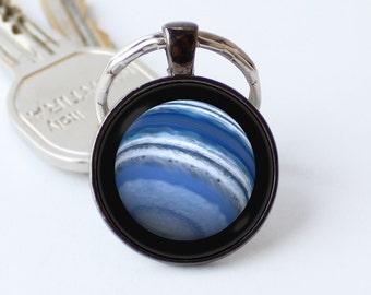 Neptunus sleutelhanger Neptunus sieraden Neptunus sieraden Neptunus sleutelhanger ruimte cadeau Neptunus hanger planeet sleutelhanger planeet sleutelhanger planeet cadeau