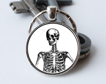 Skeleton body Skeleton keychain Skeleton keyring Human skeleton Skeleton pendant Bones key ring Bones key chain Gothic Skeleton jewelry Gift