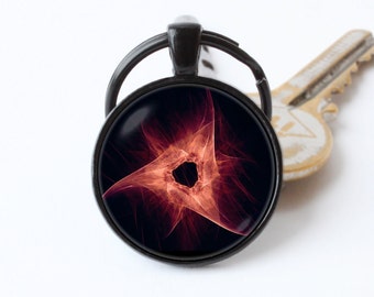 Keychain cosmos Black Hole key ring Space jewelry Black Hole pendant Astronomy gift Space keyring Galaxy key chain Black Hole keychain Stars