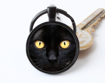 Katze Schlüsselanhänger Schwarze Katze Schlüsselanhänger Katze-Accessoires Katzen-Schlüsselanhänger Tier Schlüsselanhänger Katze Anhänger Haustier Schmuck Schwarze Katze Schlüsselanhänger Niedliche Katze Schlüsselanhänger