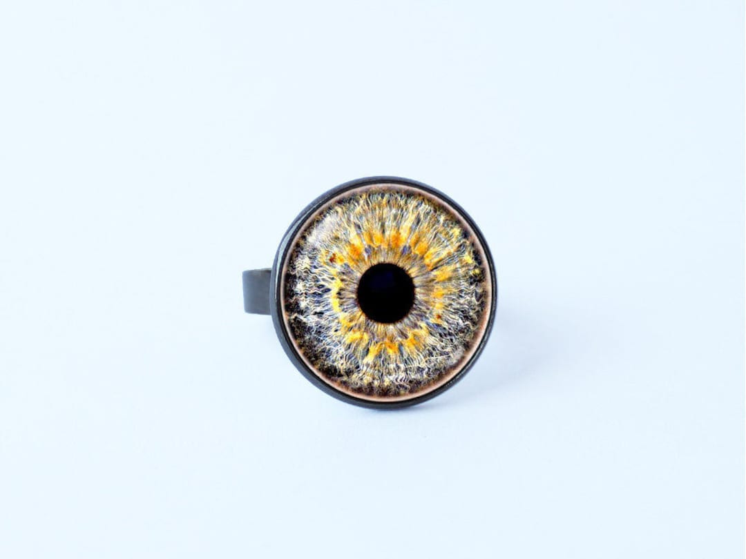Ring Human Eye Eyes Jewellery Unique Gift Eyeball Ring Eye Ring Evil