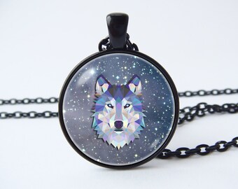 Collar animal collar del lobo collar del lobo joyería joyería animal joyería esposa regalo del lobo colgante regalo para su animal salvaje collar animal amante del lobo arte