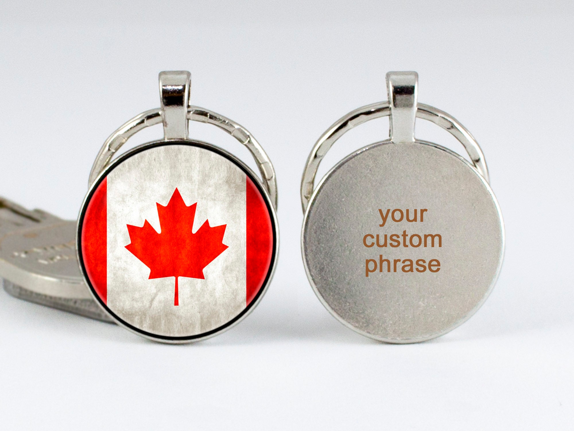 Canada Day necklace Canadian jewelry Canadian flag pendant Etsy