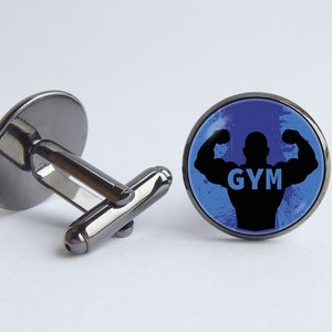 Fitness Manschettenknöpfe Workout Manschettenknöpfe Gym Manschettenknöpfe Sport Schmuck Bodycycling Übung Manschettenknöpfe Gym Schmuck Motivation Geschenk Gesund