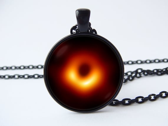 ブラックホール メシエ 87 銀河ネックレス NGC 4486 宇宙ペンダント 超 