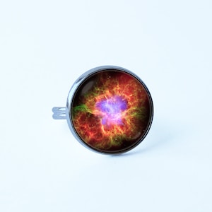 Galaxy ring Nebula Crab Nebula gift Cosmos ring Nebula jewelry Girlfriend gift Stars ring Women jewelry Girls ring Space ring Gift for Mom