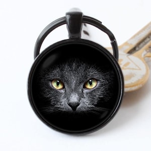 キーチェーン 猫 黒猫キーチェーン 子猫キーリング 猫ジュエリー ペットジュエリー 猫ペンダント 猫好きへのギフト ペットキーチェーン ゴシックジュエリー 魔女ジュエリー
