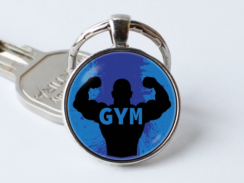 Gym Based Keychains Gift for Men Keychains Fitness Trainer Workout Jewellery Gym Keyring ...