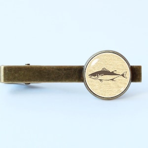 Vintage fish tie clip Fisherman gift Fish tie clip Fish jewelry Sailor gift Vintage style Fish tie bar Tie clip old style Ocean jewelry Sea
