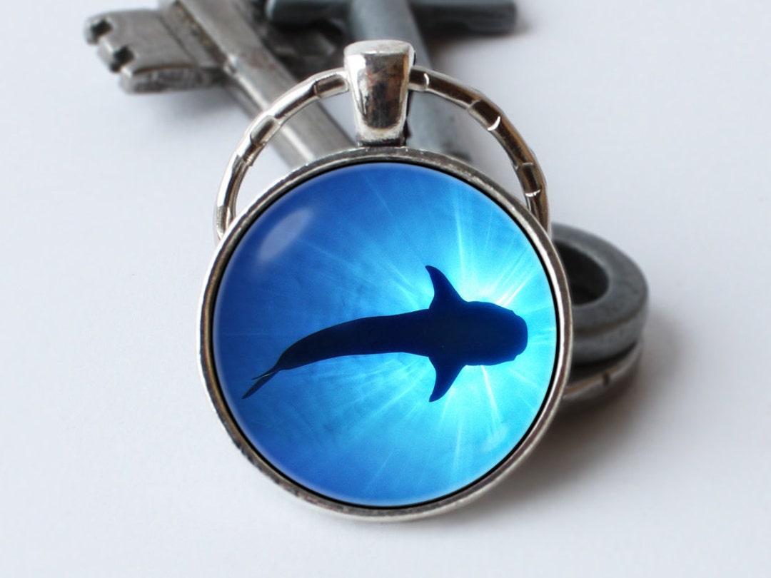 Shark Keychain Shark Keyring Husband Gift Ocean Key Chain Etsy