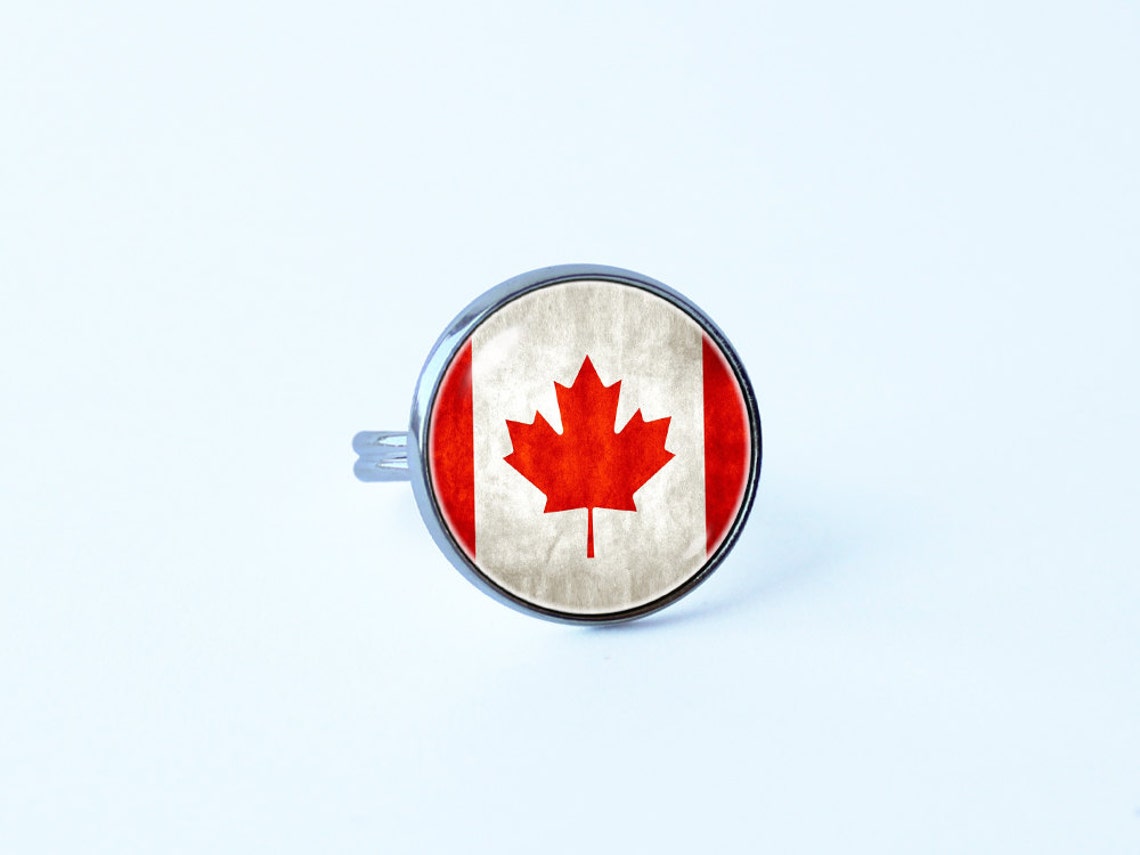 Flag Sign Ring Canadian Flag Ring Maple Leaf Ring Canada