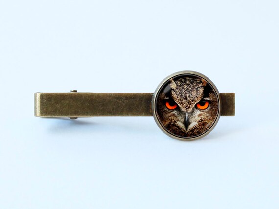 owl tie clip