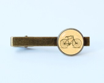 Bicycle tie clip Vintage bicycle tie clip Cyclist gift Father gift Men gift Bicycle jewelry Bike tie bar Sport jewelry Bicycle rider