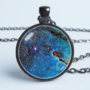 Astronomy necklace Nebula pendant Nebula necklace Nebula jewelry Mysterious universe Necklace galaxy Cosmos gift Space pendant Nebula gift