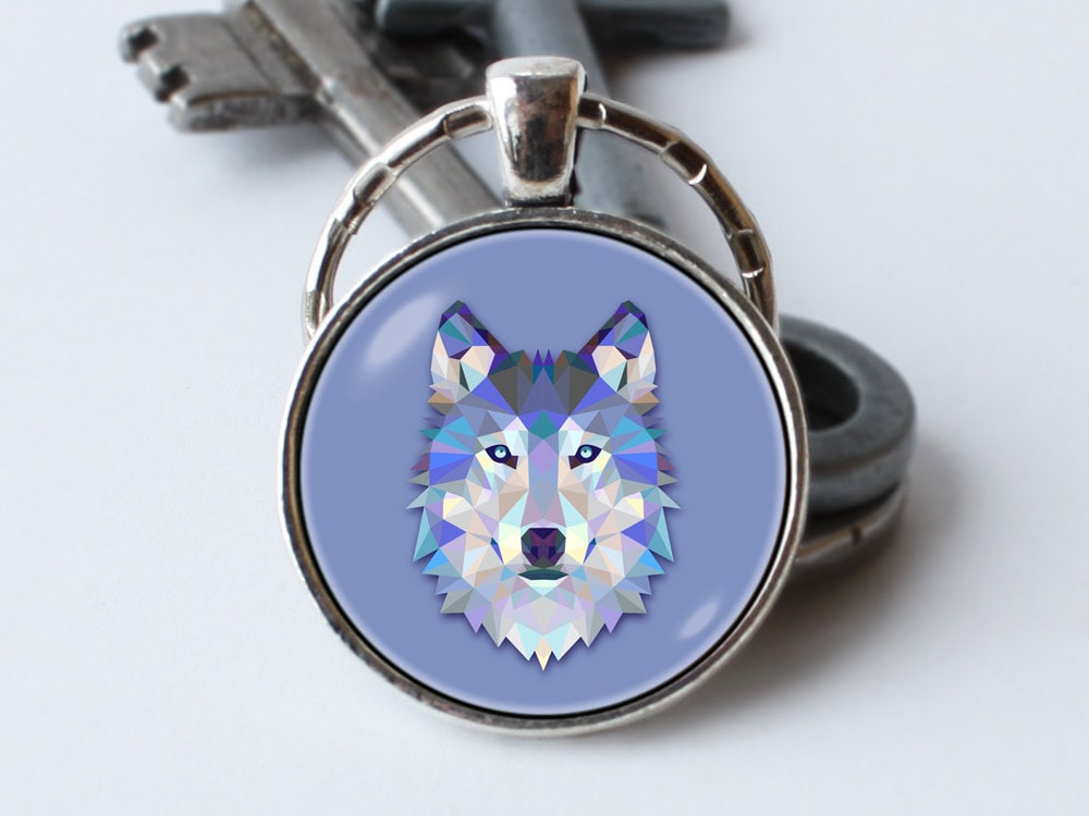 Wolf Keychain - Etsy