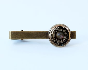 Old camera lens tie clip Camera lens tie clip Men jewelry Husband gift Photographer gift Camera lens tie bar Camera lens jewelry Men gift