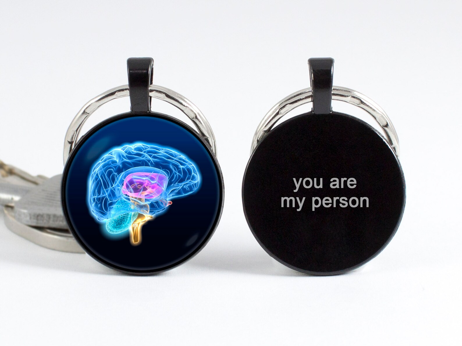 Brain Keychain Doctor Gift Medical Key Chain Neuroscience - Etsy
