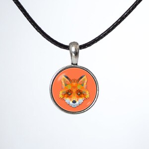 Fox choker Red fox choker Girls choker Choker necklace Animal Fox jewelry Art choker Fox pendant Gift for daughter Chokers Fox art Leather