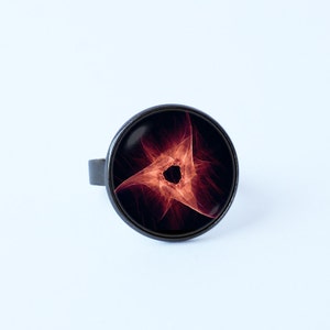 Anillo de agujero negro espacio de regalo para niñas galaxia anillo espacio estrellas agujero negro joyería universo Astronomía Cosmos joyería agujero negro anillo