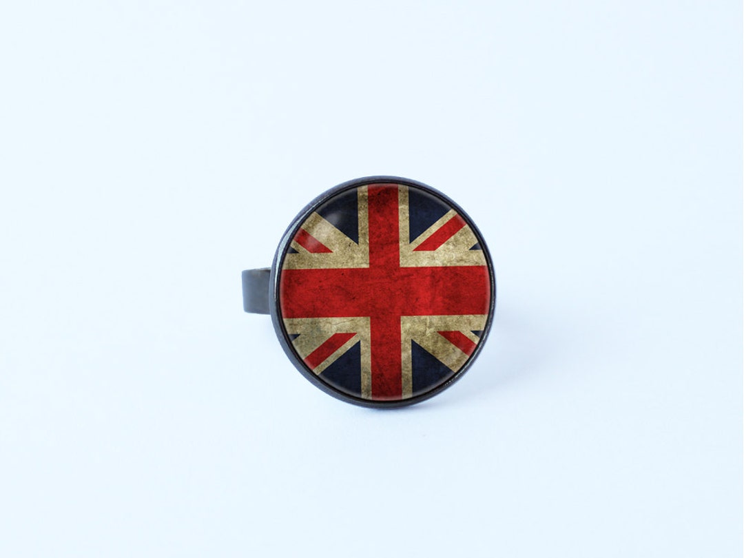 British Flag Ring Flag Ring UK Jewelry Girlfriend Gift Flag of Etsy