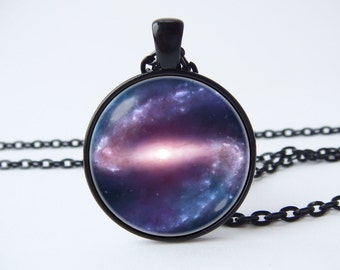 Joyas espaciales Nebulosa Estrellas Universo collar Collar de nebulosa Colgante de nebulosa Joyas del cosmos Collar de astronomía Colgante de galaxia Collar espacial