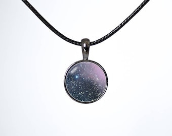 Nebula Carina Choker necklace Choker pendant Space gift Galaxy choker Leather choker Black cord Space choker Nebula choker Choker jewelry