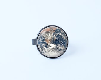 Planet jewelry Earth Planet ring Earth jewellery Space gift Earth ring Planets ring Earth jewelry Women ring Girls ring Gift idea Universe