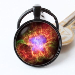 Nebula Crab keychain Nebula jewellery Nebula jewelry Nebula key ring Galaxy gift Nebula pendant Space key chain Galaxy keyring Nebula gift