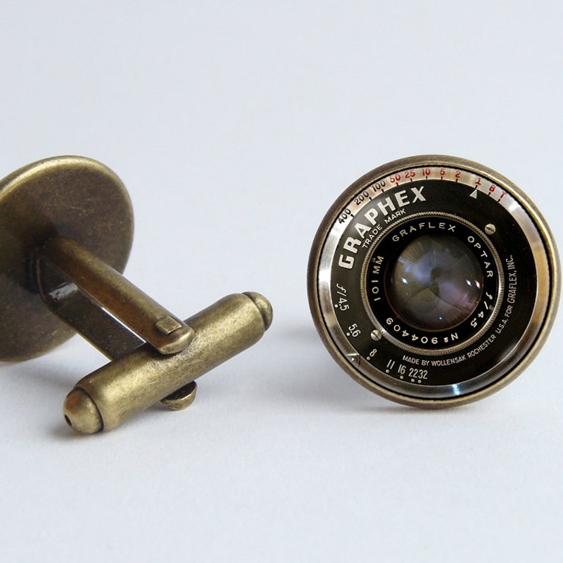 Black Camera Cufflinks