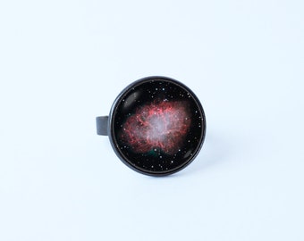 Geschenk für Tochter Ringe Nebel Krabbe Weihnachten Geschenk Platz Schmuck Nebel Ring Universum Ring Kosmos ring Galaxy Schmuck Astronomie Ring Mädchen