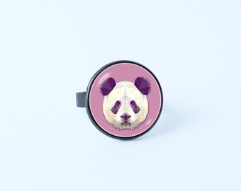 Panda bijoux Panda ours Panda Animal bague bague rose ours bague ourson bijoux idées cadeaux bijoux animaux pour cadeau de fille ami ados