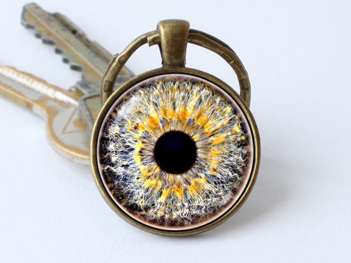 Human Eyeball Keychain Gift for Mother Eye Keyring Eyeball Etsy