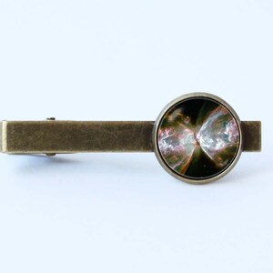 Nebula Butterfly Galaxy tie clip Dad gift Space tie clip Husband gift Nebula tie bar Nebula jewellery Nebula jewelry Galaxy jewelry Universe