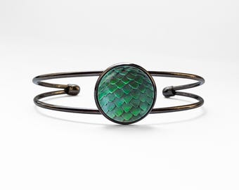 Dragon scale bracelet Dragon bracelet Fantasy jewelry Cuff bracelet Gift for her Dragons jewellery Dragon egg Fantastic art Gift for him