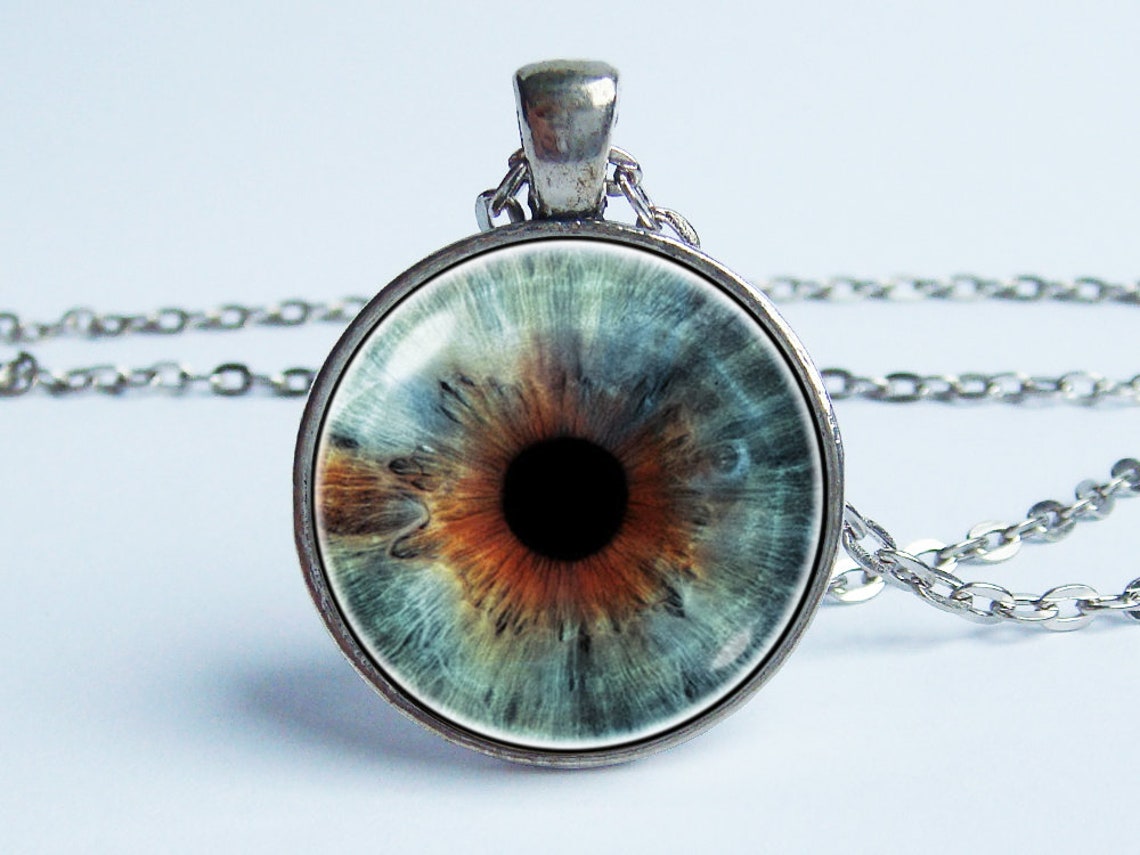 Keychain eye Eyeball keyring Eye jewelry Eye pendant Eye key Etsy