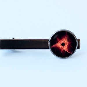 Black hole tie bar Tie clips Space Black hole tie clip Cosmos jewelry Universe jewelry Black hole jewelry Galaxy gift Galaxy jewelry Stars