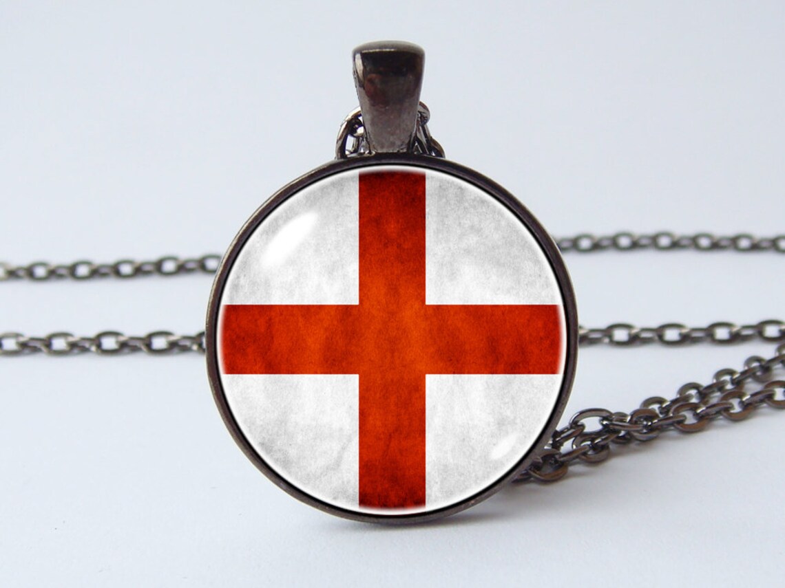 St George Cross Keychain English Flag Key Ring English Jewelry - Etsy